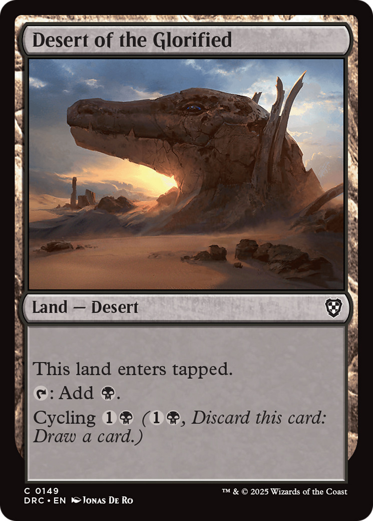 Desert of the Glorified [Aetherdrift Commander] | Grognard Games