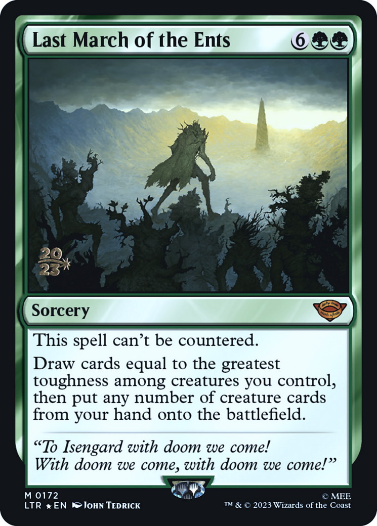 Last March of the Ents [The Lord of the Rings: Tales of Middle-Earth Prerelease Promos] | Grognard Games