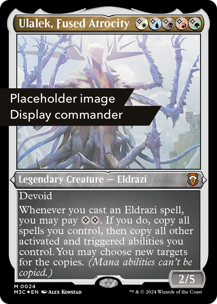 Ulalek, Fused Atrocity (Display Commander) (Ripple Foil) [Modern Horizons 3 Commander] | Grognard Games