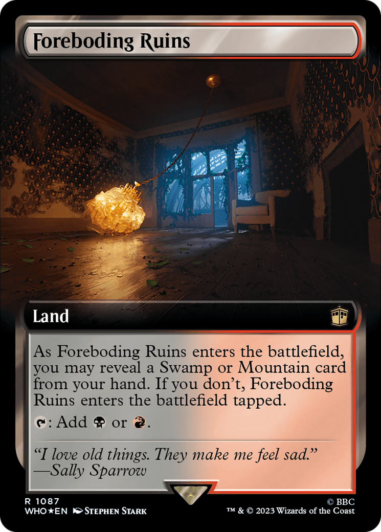 Foreboding Ruins (Extended Art) (Surge Foil) [Doctor Who] | Grognard Games
