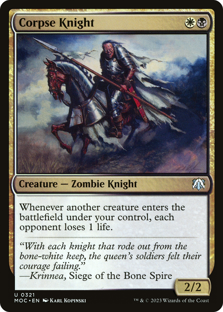Corpse Knight [March of the Machine Commander] | Grognard Games