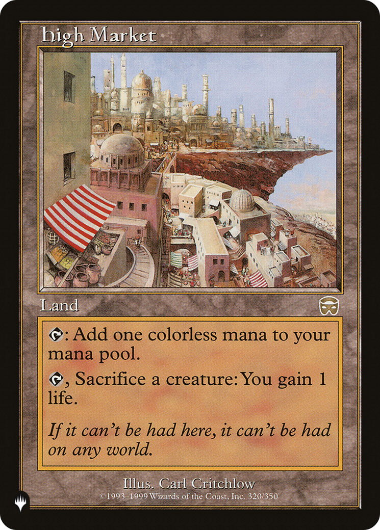 High Market [The List] | Grognard Games