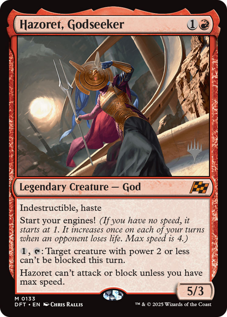 Hazoret, Godseeker (Promo Pack) [Aetherdrift Promos] | Grognard Games