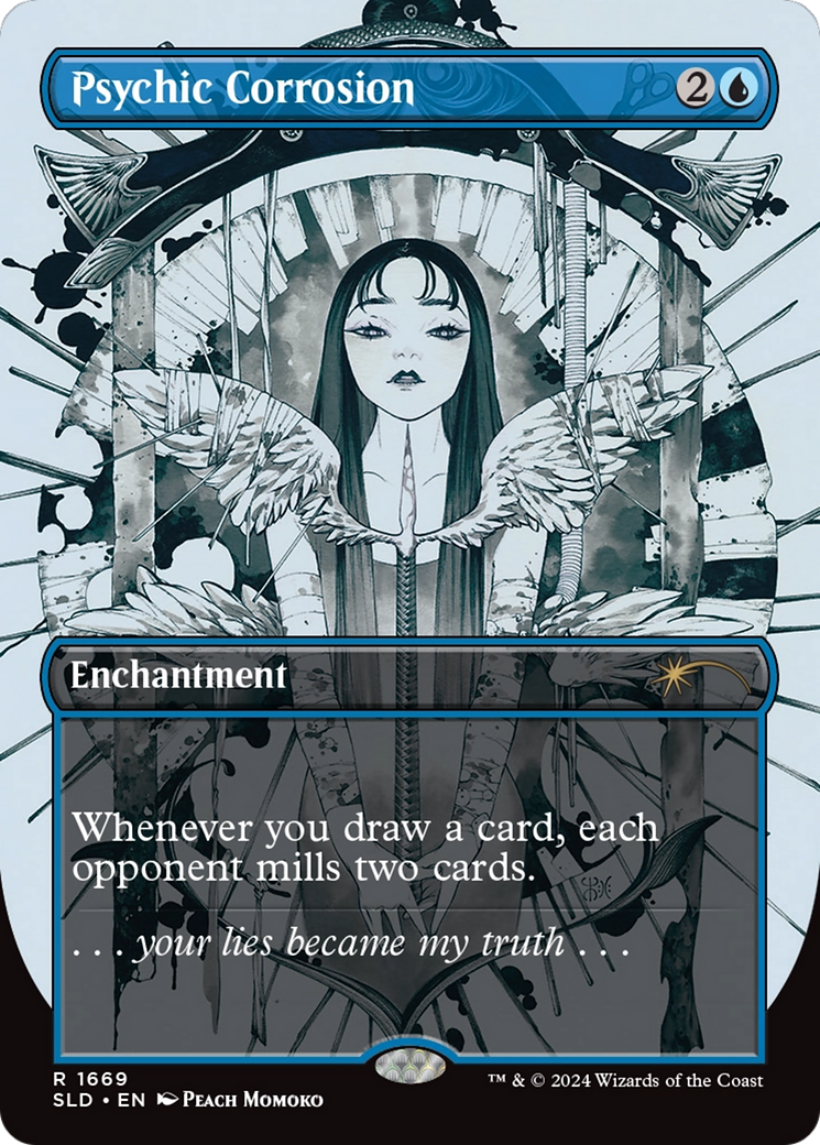 Psychic Corrosion (SLD-1669) - Secret Lair Drop (Borderless) Foil | Grognard Games