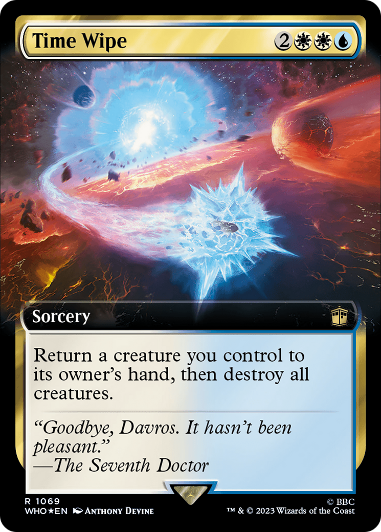 Time Wipe (Extended Art) (Surge Foil) [Doctor Who] | Grognard Games
