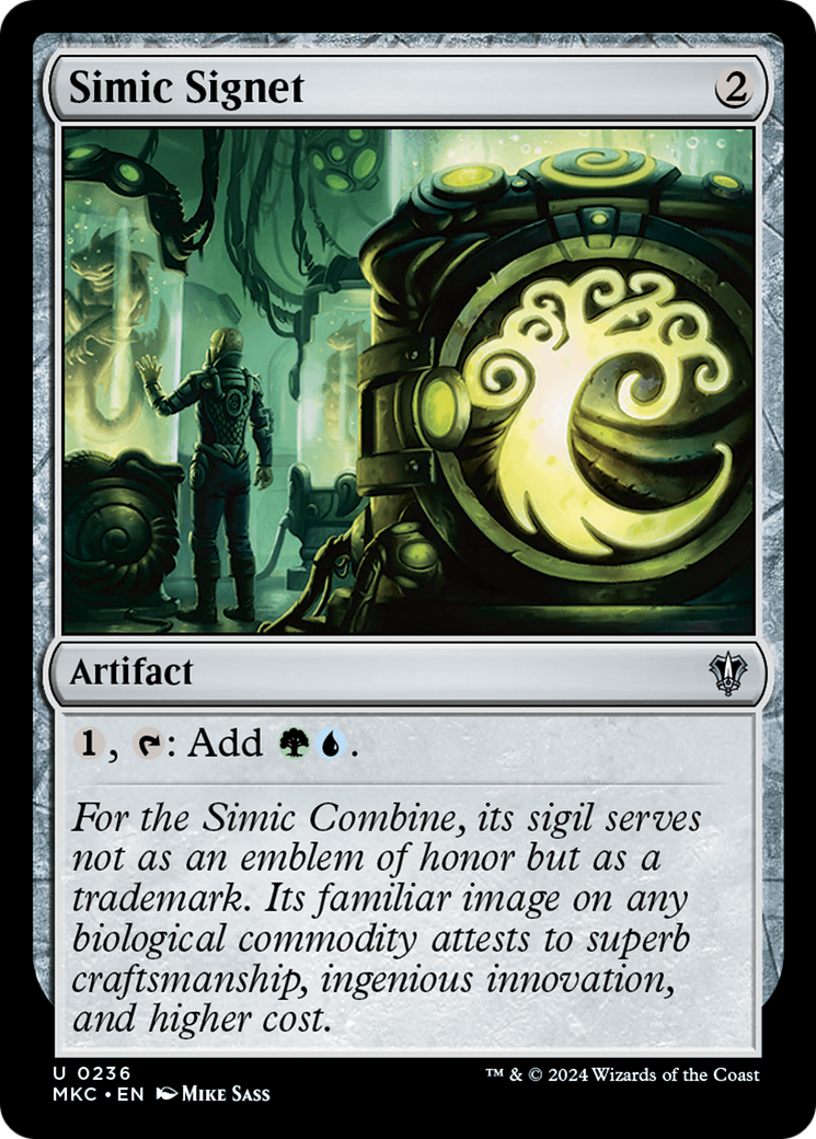 Simic Signet [Murders at Karlov Manor Commander] | Grognard Games