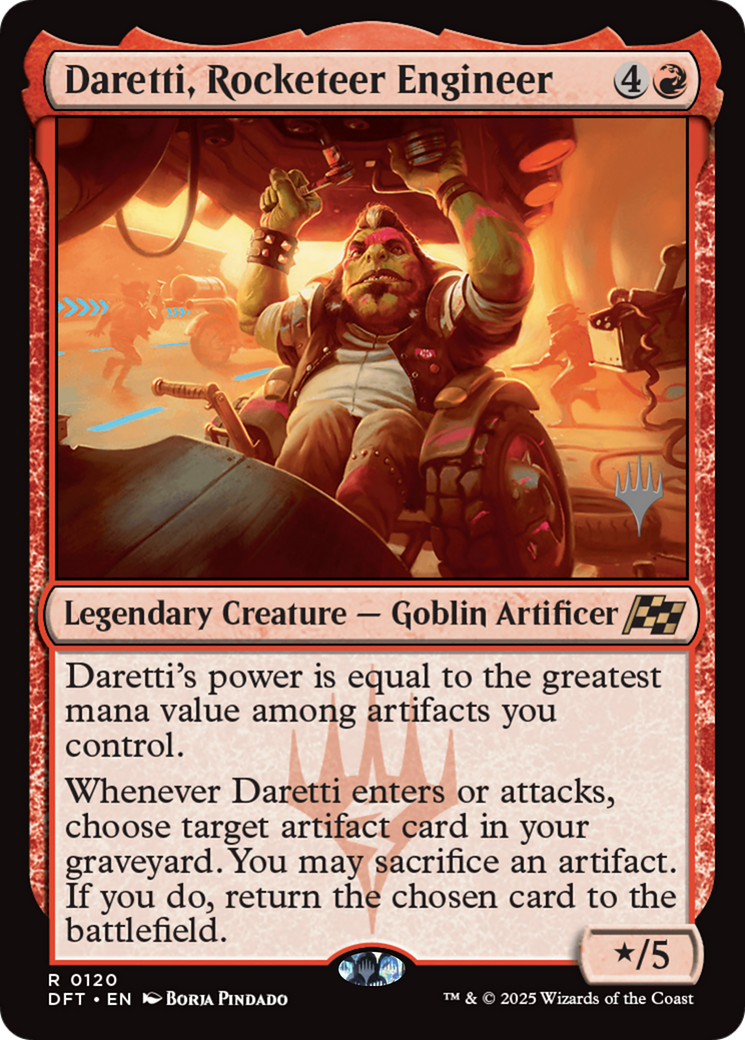 Daretti, Rocketeer Engineer (Promo Pack) [Aetherdrift Promos] | Grognard Games