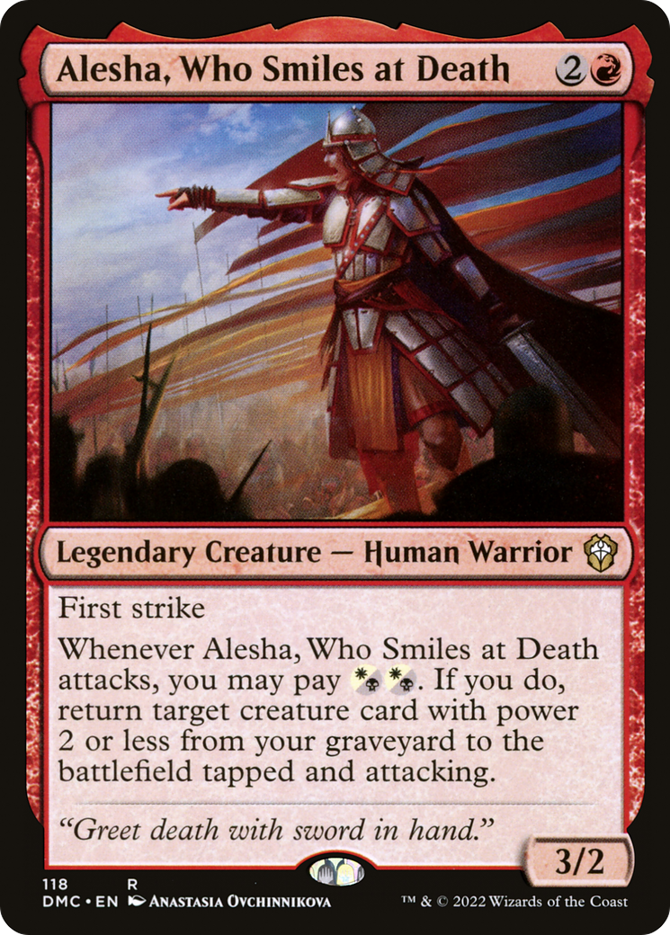 Alesha, Who Smiles at Death [Dominaria United Commander] | Grognard Games