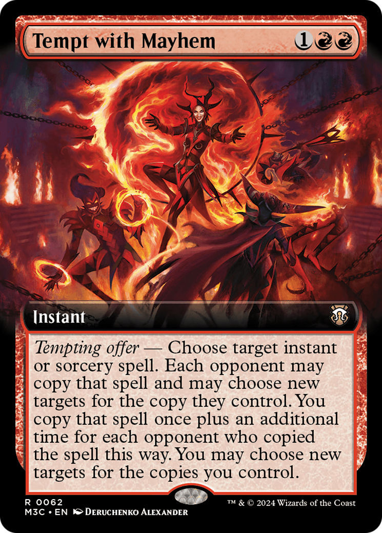 Tempt with Mayhem (Extended Art) [Modern Horizons 3 Commander] | Grognard Games