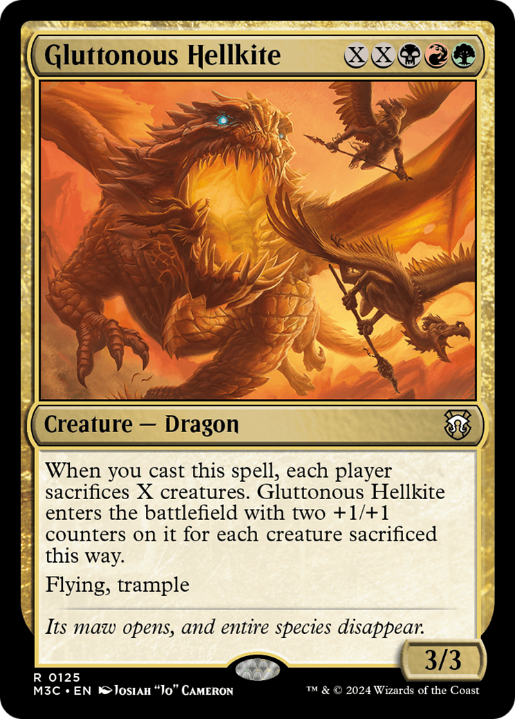 Gluttonous Hellkite [Modern Horizons 3 Commander] | Grognard Games