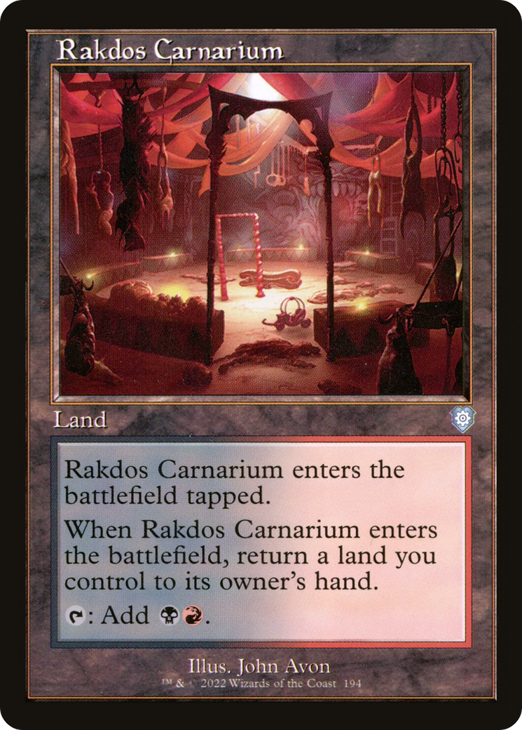 Rakdos Carnarium (Retro) [The Brothers' War Commander] | Grognard Games