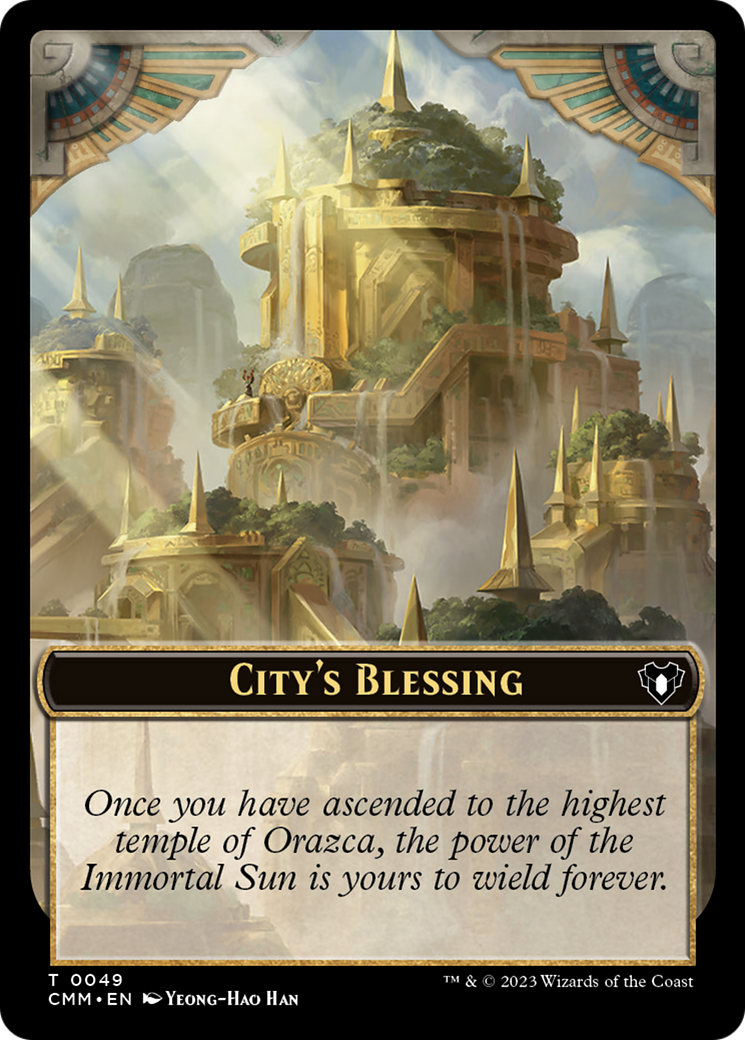 City's Blessing // Ogre Double-Sided Token [Commander Masters Tokens] | Grognard Games