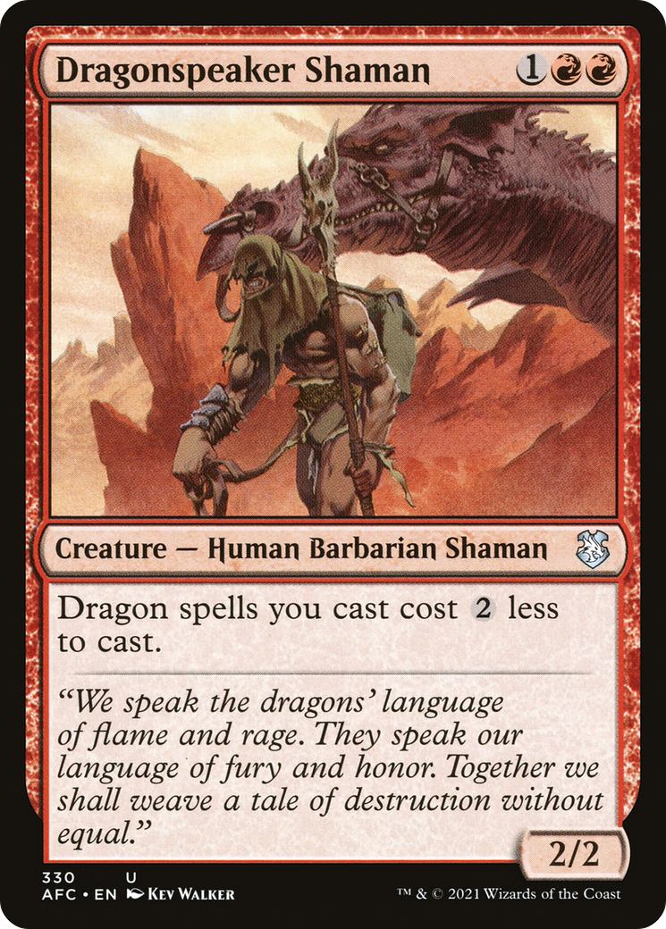Dragonspeaker Shaman [Dungeons & Dragons: Adventures in the Forgotten Realms Commander] | Grognard Games