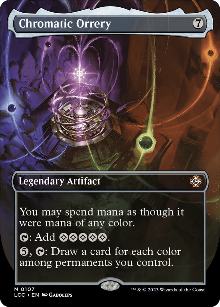 Chromatic Orrery (Borderless) [The Lost Caverns of Ixalan Commander] | Grognard Games