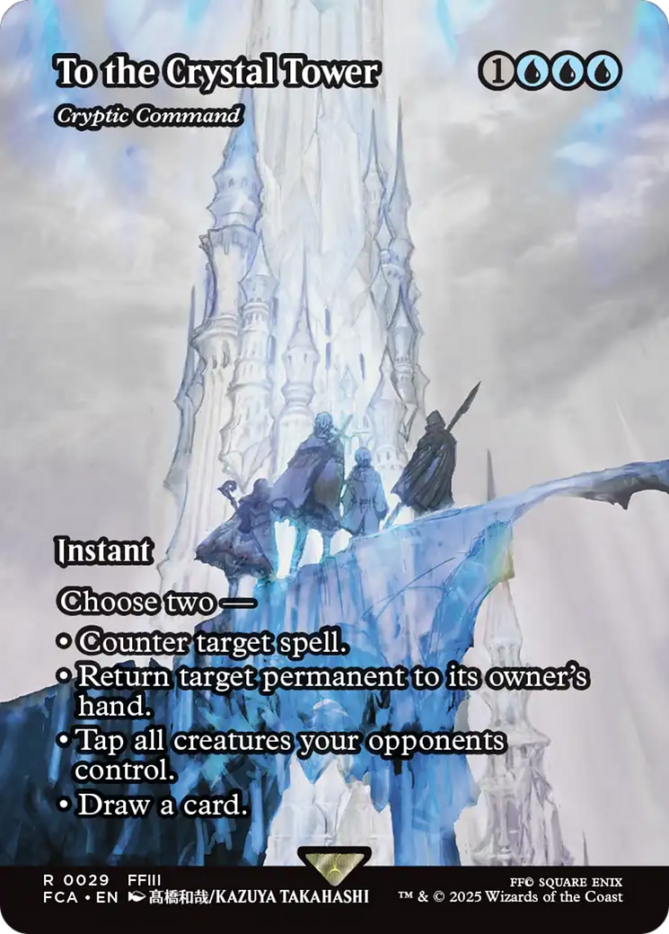 To the Crystal Tower - Cryptic Command (Showcase) (FCA-029) - FINAL FANTASY: Through the Ages Foil | Grognard Games