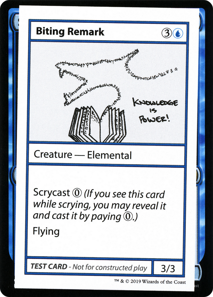 Biting Remark (2021 Edition) [Mystery Booster Playtest Cards] | Grognard Games