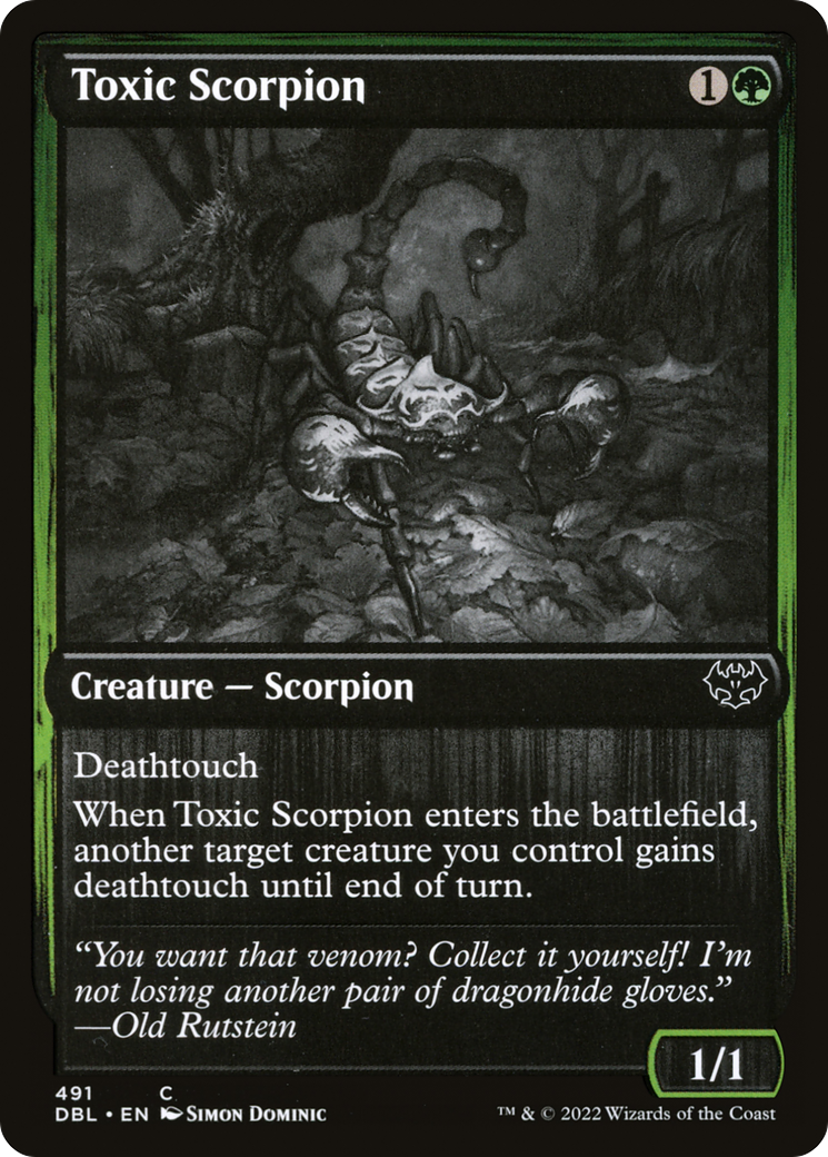 Toxic Scorpion [Innistrad: Double Feature] | Grognard Games