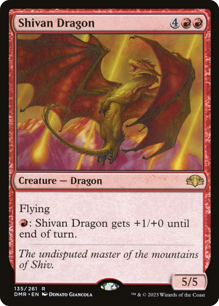 Shivan Dragon [Dominaria Remastered] | Grognard Games