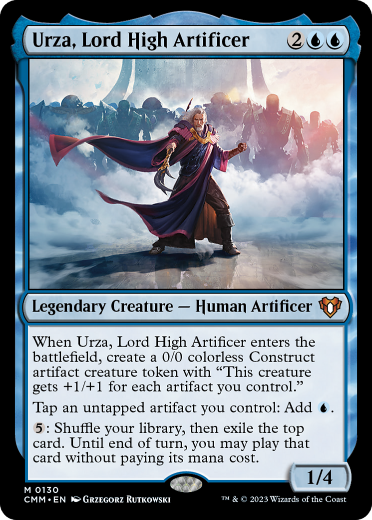 Urza, Lord High Artificer (CMM-130) - Commander Masters Foil | Grognard Games