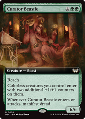 Curator Beastie (Extended Art) [Duskmourn: House of Horror Commander] | Grognard Games