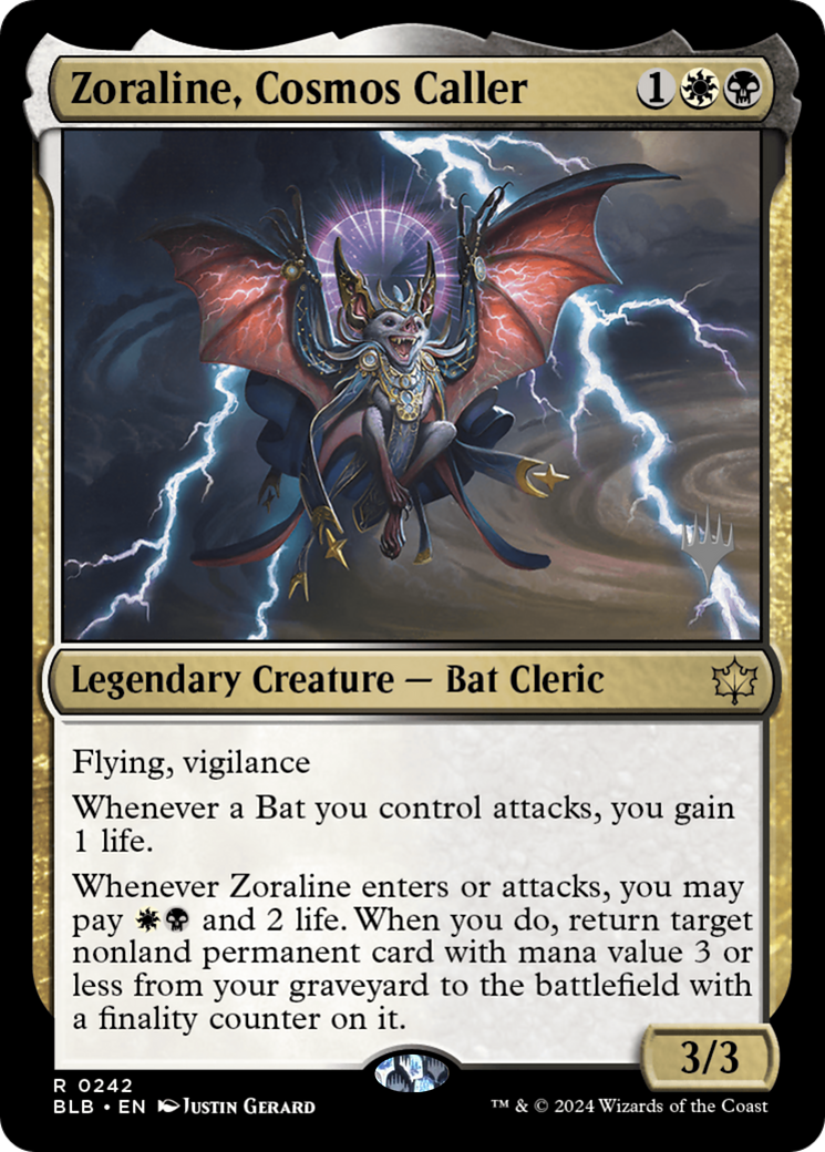 Zoraline, Cosmos Caller (Promo Pack) [Bloomburrow Promos] | Grognard Games