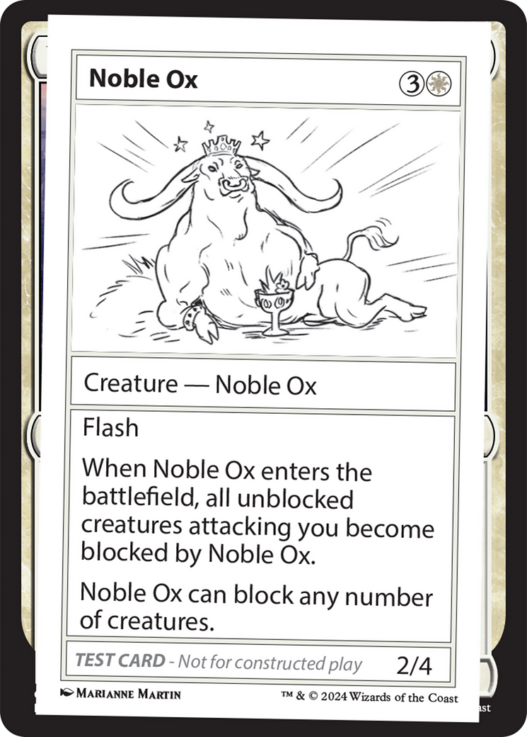 Noble Ox [Mystery Booster 2 Playtest Cards] | Grognard Games