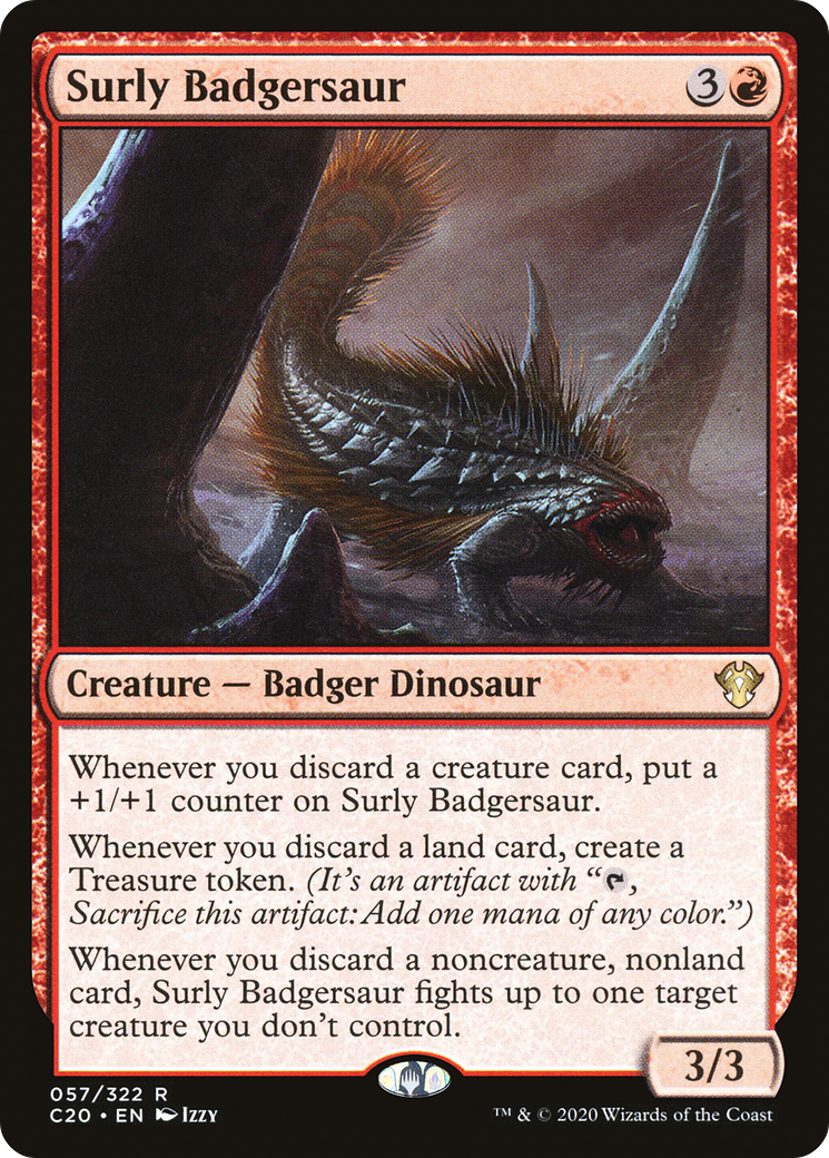 Surly Badgersaur [Commander 2020] | Grognard Games
