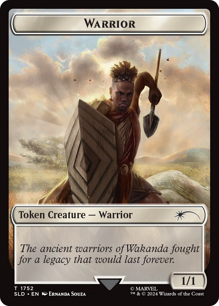 Warrior Token (Rainbow Foil) [Secret Lair Drop Series] | Grognard Games