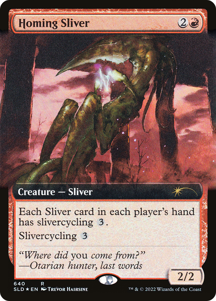 Homing Sliver (Extended Art) [Secret Lair Drop Promos] | Grognard Games