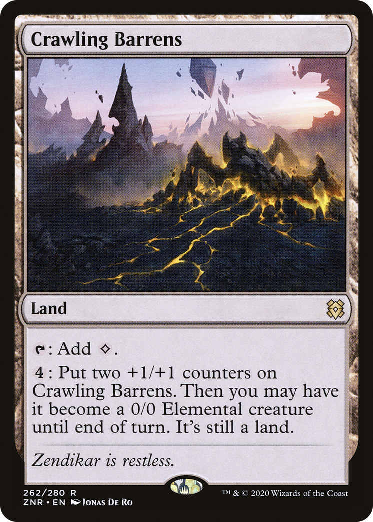 Crawling Barrens [Zendikar Rising] | Grognard Games
