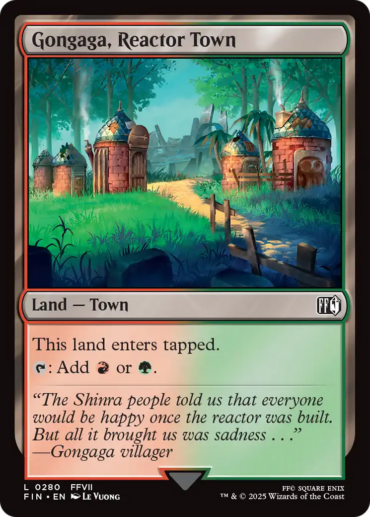Gongaga, Reactor Town (FIN-280) - FINAL FANTASY Foil | Grognard Games