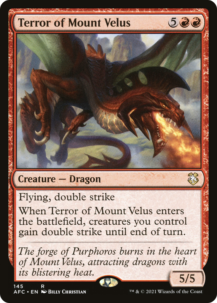 Terror of Mount Velus [Dungeons & Dragons: Adventures in the Forgotten Realms Commander] | Grognard Games