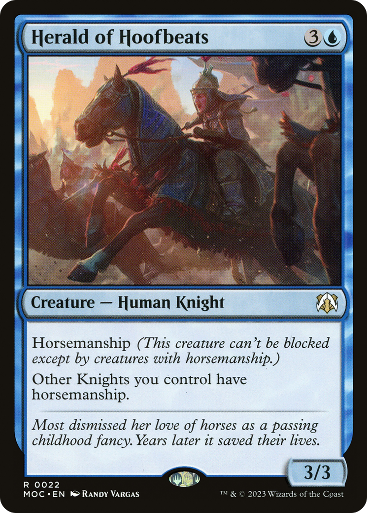 Herald of Hoofbeats [March of the Machine Commander] | Grognard Games