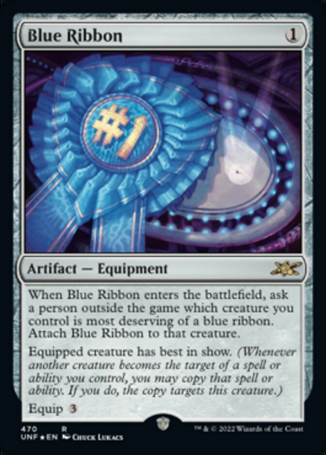 Blue Ribbon (Galaxy Foil) [Unfinity] | Grognard Games