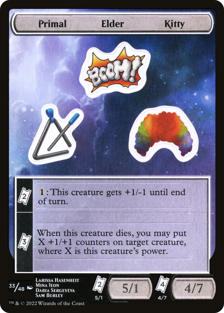 Primal Elder Kitty [Unfinity Stickers] | Grognard Games