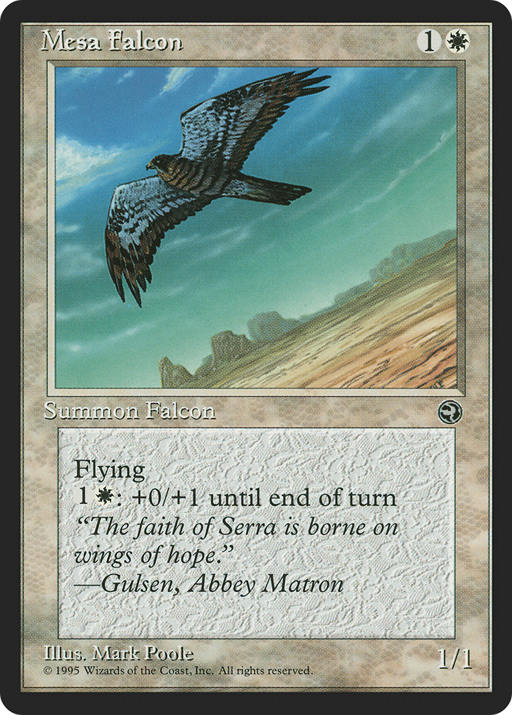 Mesa Falcon (Gemma Flavor Text) [Homelands] | Grognard Games