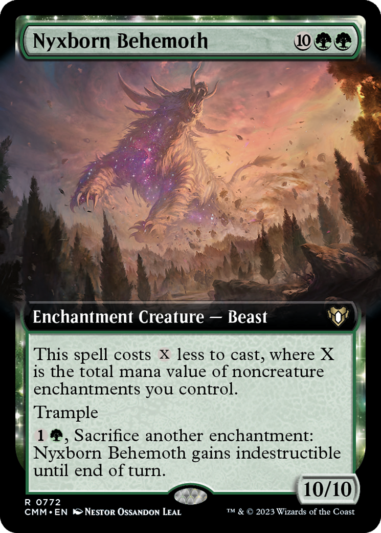 Nyxborn Behemoth (Extended Art) [Commander Masters] | Grognard Games