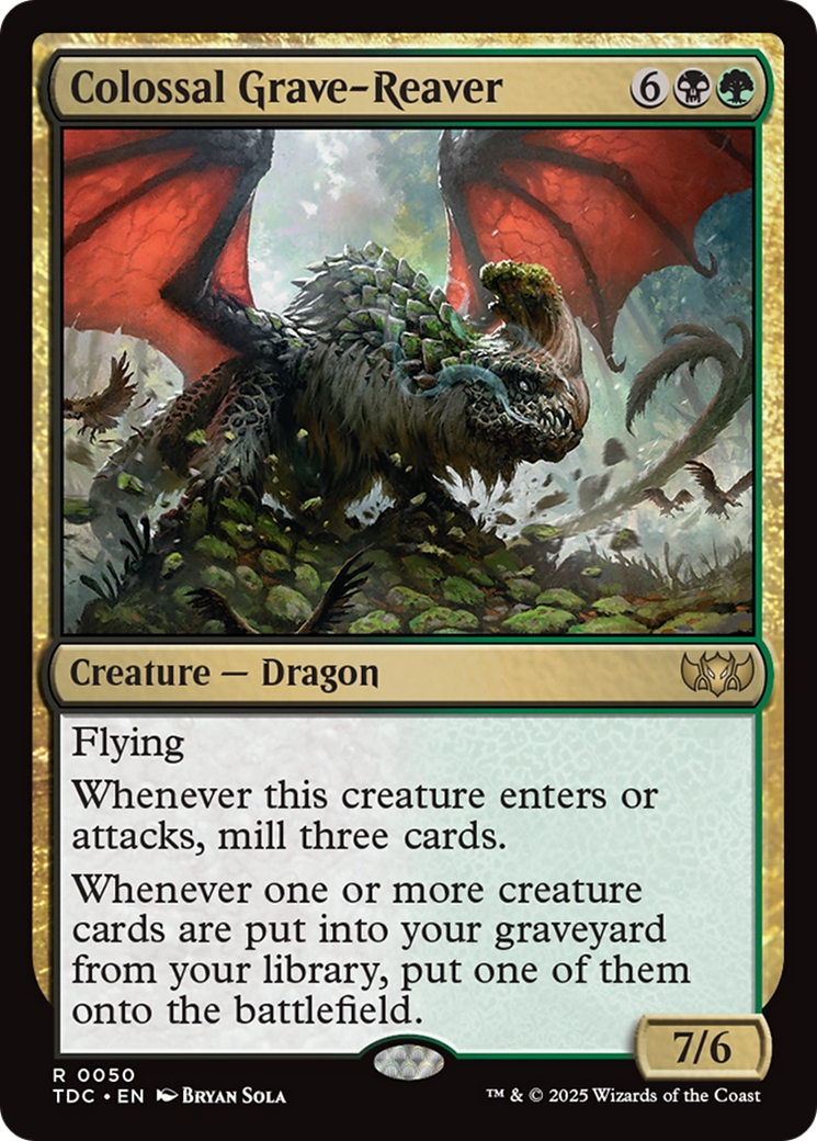 Colossal Grave-Reaver [Tarkir: Dragonstorm Commander] | Grognard Games