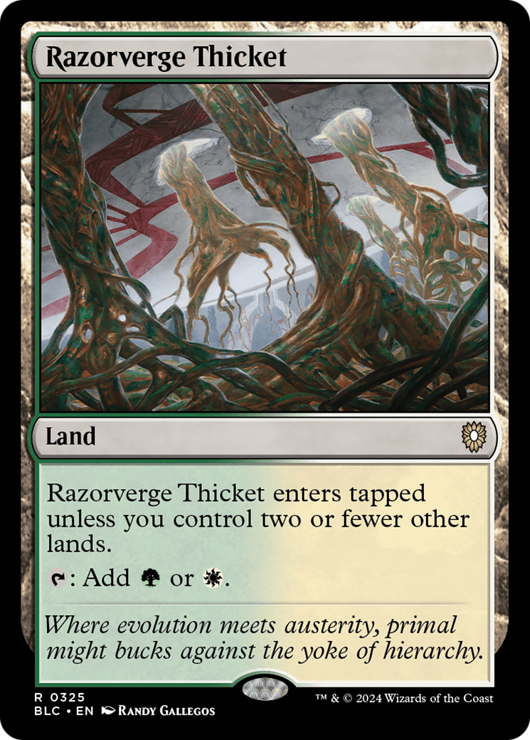 Razorverge Thicket [Bloomburrow Commander] | Grognard Games