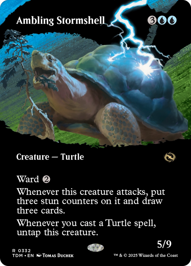 Ambling Stormshell (Borderless) [Tarkir: Dragonstorm] | Grognard Games