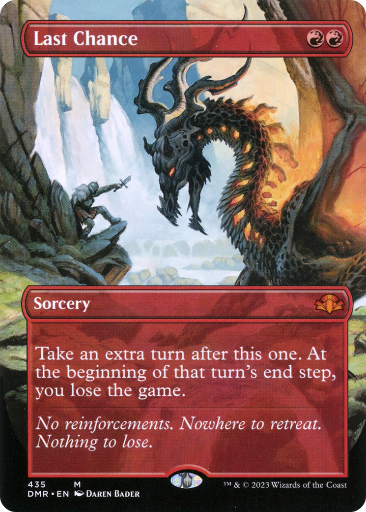 Last Chance (Borderless Alternate Art) [Dominaria Remastered] | Grognard Games