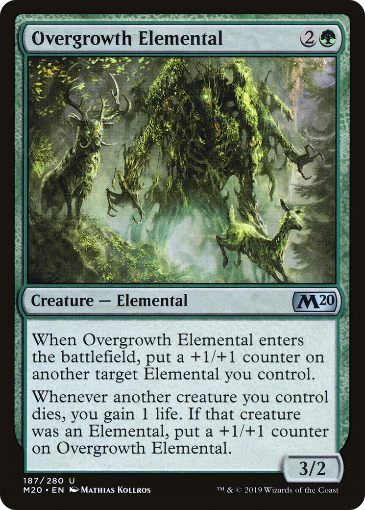 Overgrowth Elemental [Core Set 2020] | Grognard Games