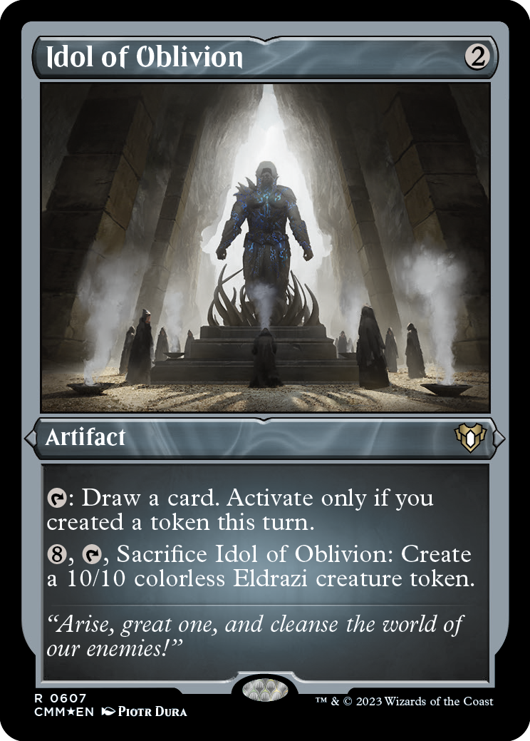 Idol of Oblivion (Foil Etched) [Commander Masters] | Grognard Games