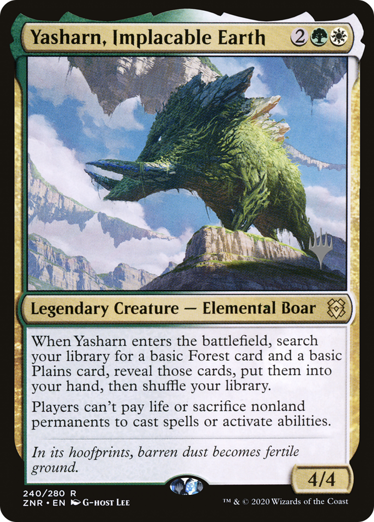 Yasharn, Implacable Earth (Promo Pack) [Zendikar Rising Promos] | Grognard Games