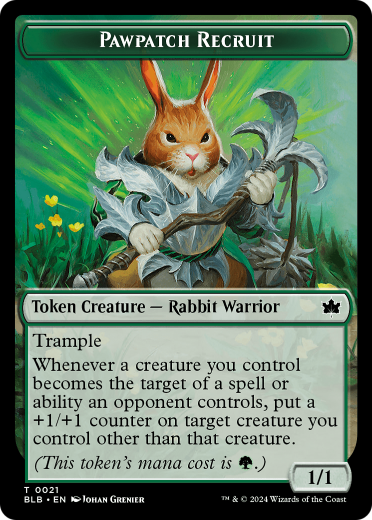 Pawpatch Recruit (BLB-021) - Bloomburrow Tokens Foil | Grognard Games