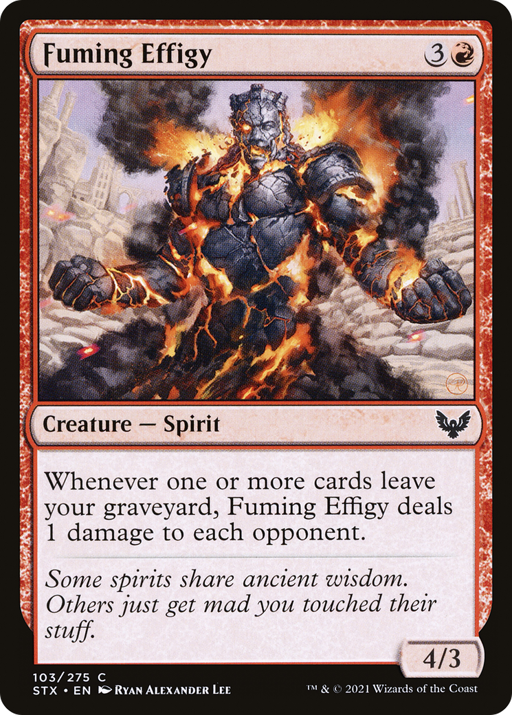 Fuming Effigy [Strixhaven: School of Mages] | Grognard Games