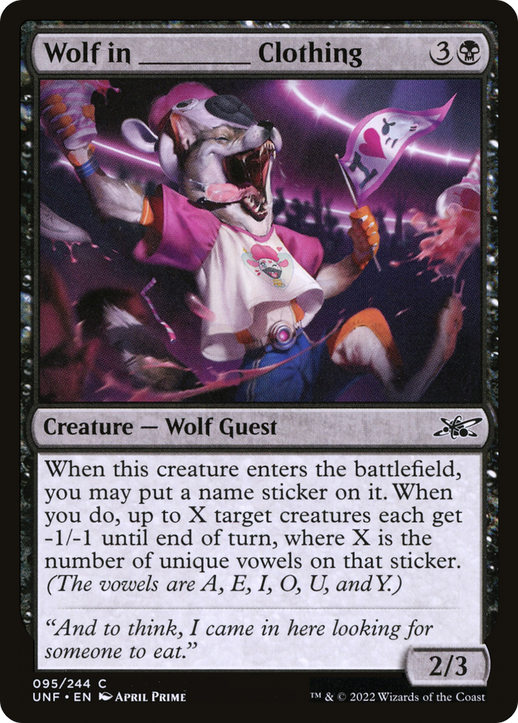 Wolf in _____ Clothing [Unfinity] | Grognard Games