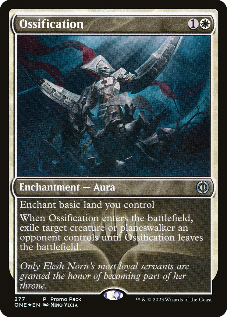 Ossification (Promo Pack) [Phyrexia: All Will Be One Promos] | Grognard Games