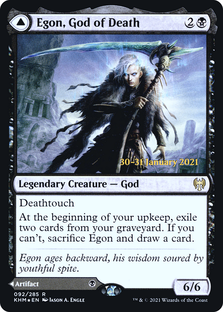 Egon, God of Death // Throne of Death [Kaldheim Prerelease Promos] | Grognard Games