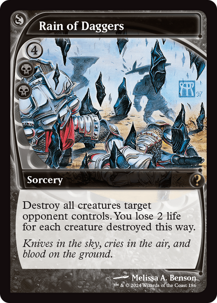 Rain of Daggers (Future Sight) [Mystery Booster 2] | Grognard Games